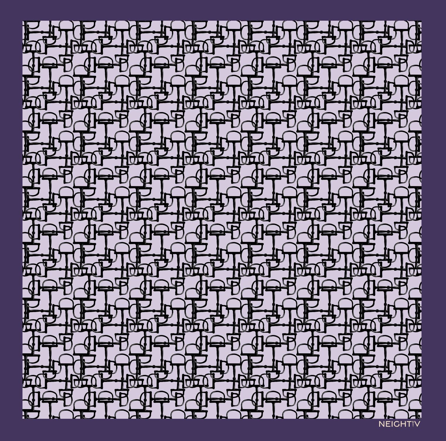 Bits Harmony in Purple Small Scarf